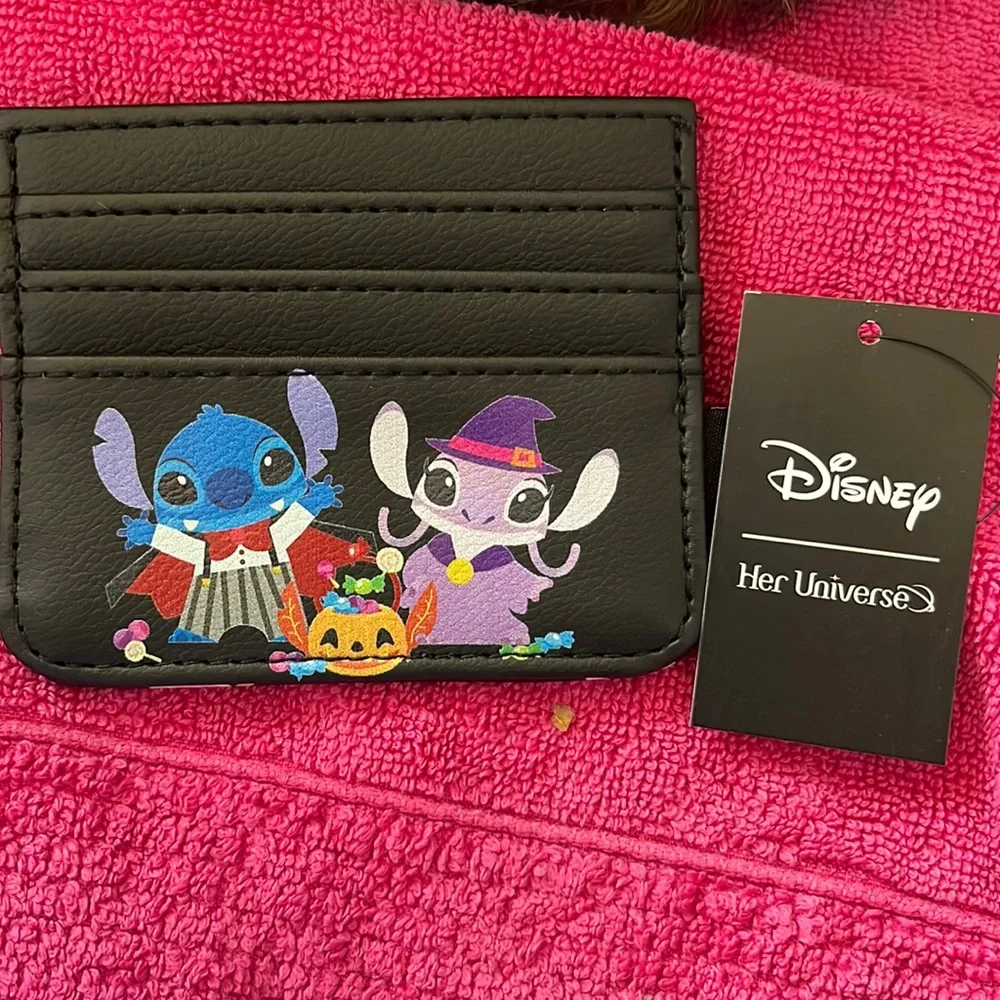 Disney her universe stitch & angel Halloween treats cardholder - Picture 1 of 2